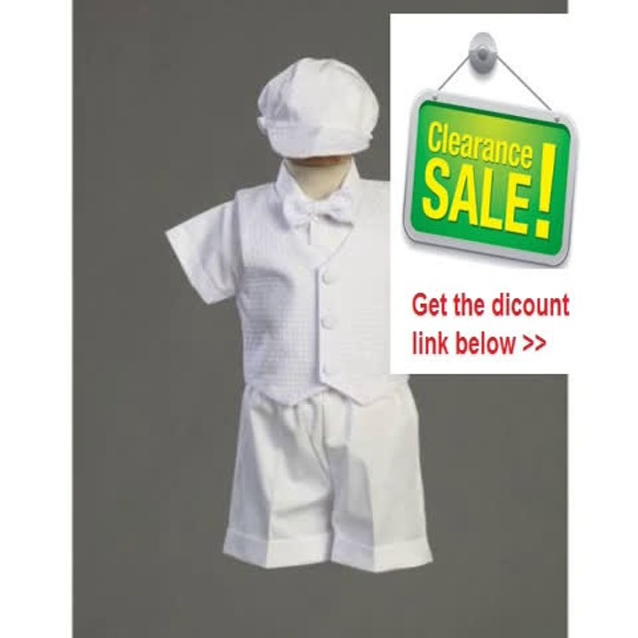 Best Deals Dexter Poly/Cotton Short Set Christening Outfit with Hat Review