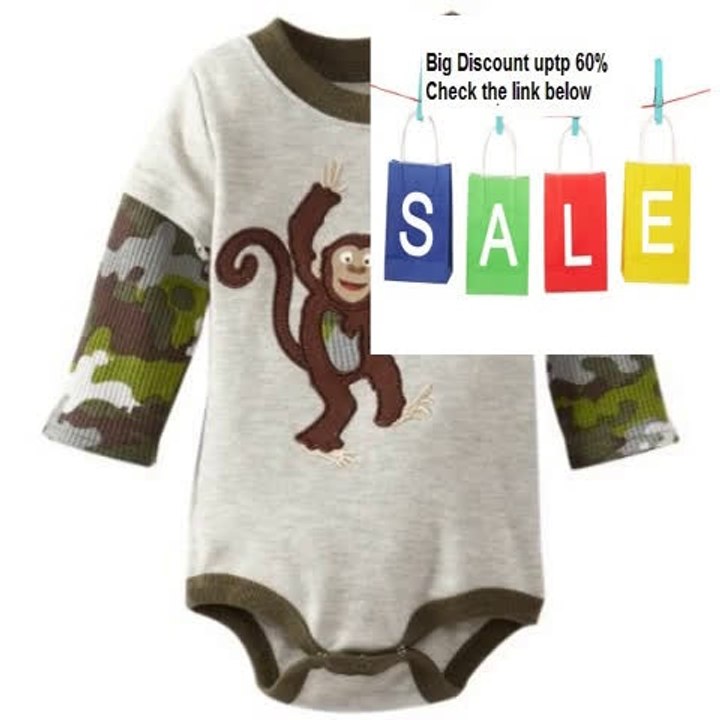 Best Deals Watch Me Grow! by Sesame Street Baby-boys Newborn Camo Monkey Creeper and Pant Review
