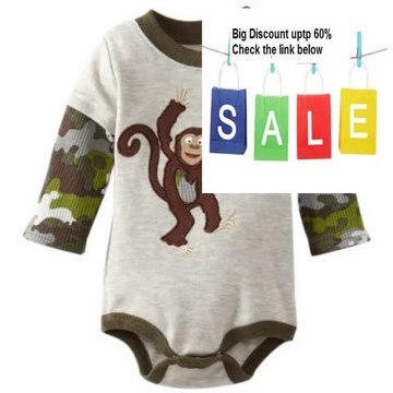 Best Deals Watch Me Grow! by Sesame Street Baby-boys Newborn Camo Monkey Creeper and Pant Review