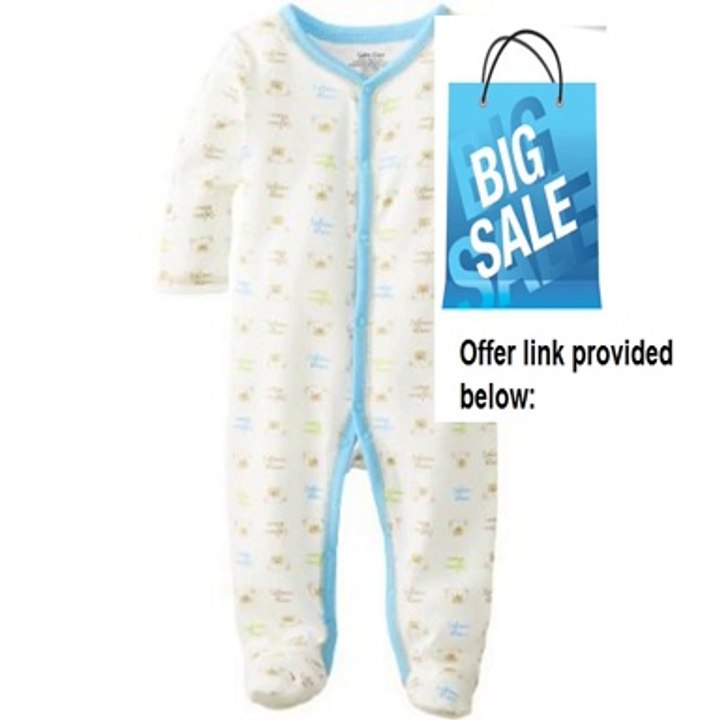 Best Deals Calvin Klein Baby-Boys Newborn with Print Coverall with Trim Review