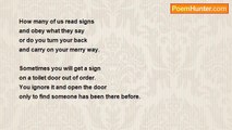 David Harris - Signs (Fun Poem 59)
