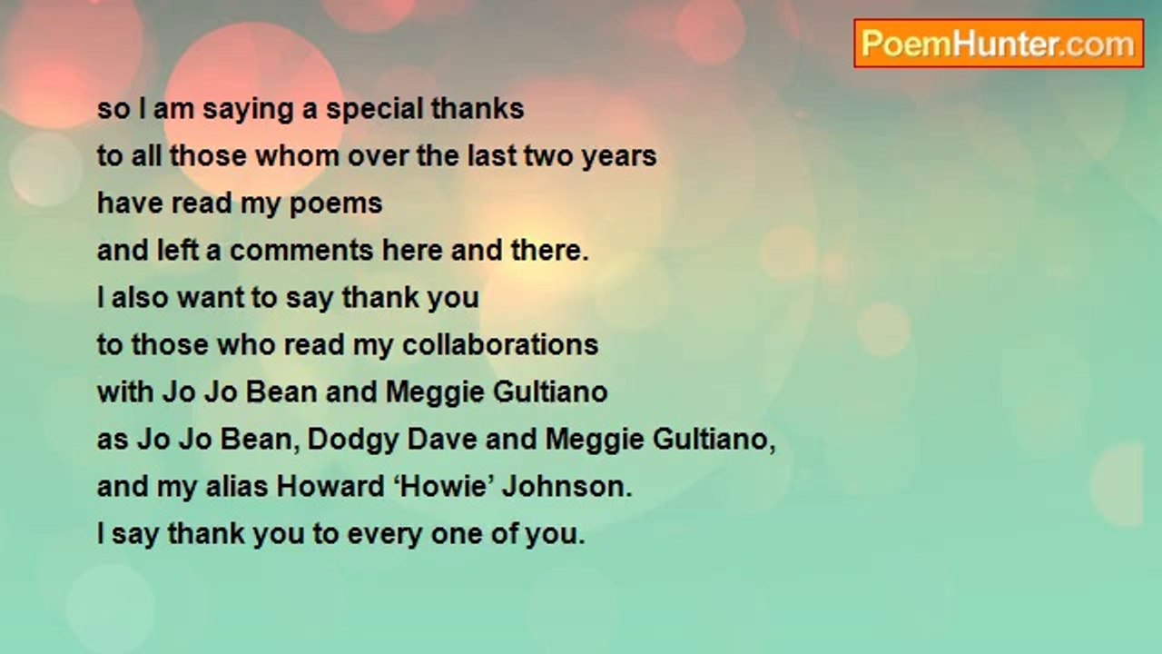 David Harris - Special Thanks