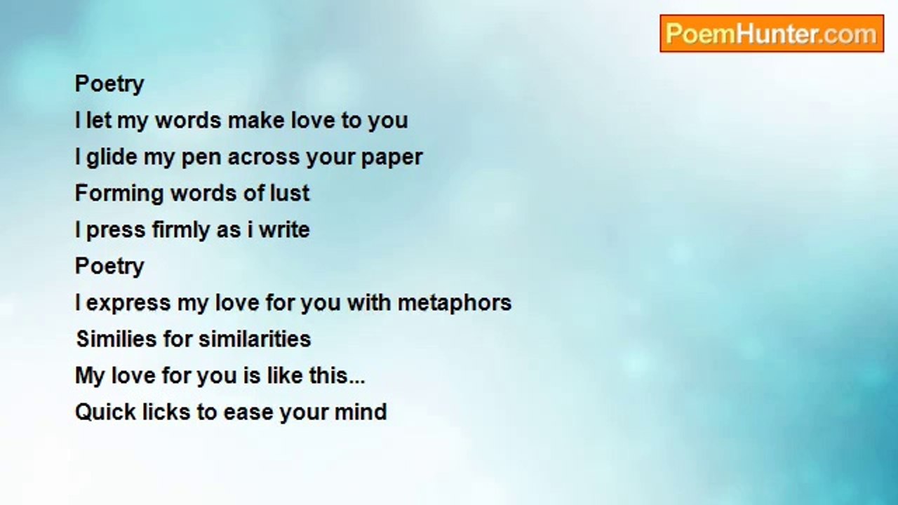 Shaniqua McCrae - Poetry