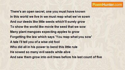 OLAMILEKAN ADEWOYIN - REAPING WHAT YOU SOW