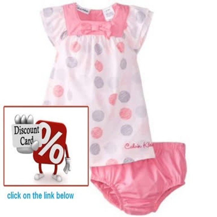 Best Deals Calvin Klein Baby-Girls Newborn Printed Dress with Panty Review