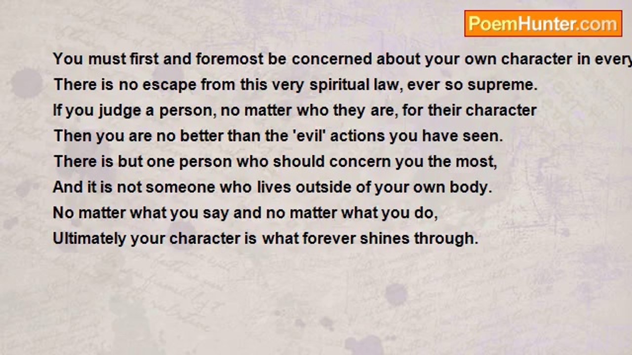 chad fisher - Your Character
