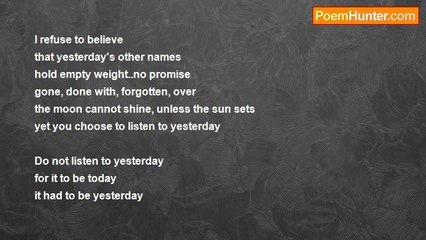 Terryanne Chebet - Dont listen to yesterday