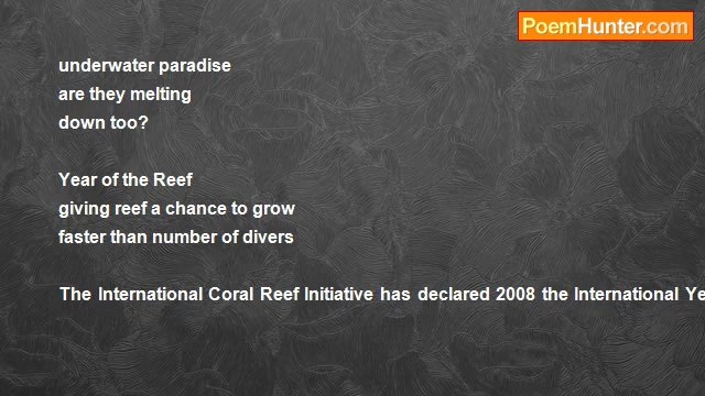 john tiong chunghoo - Travel Haiku - International Year of the Reef