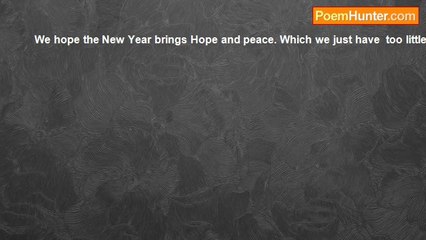 Susie Sunshine - Hope the New Year brings Hope and Peace