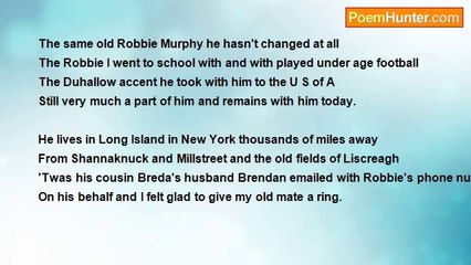 Francis Duggan - The Same Old Robbie Murphy