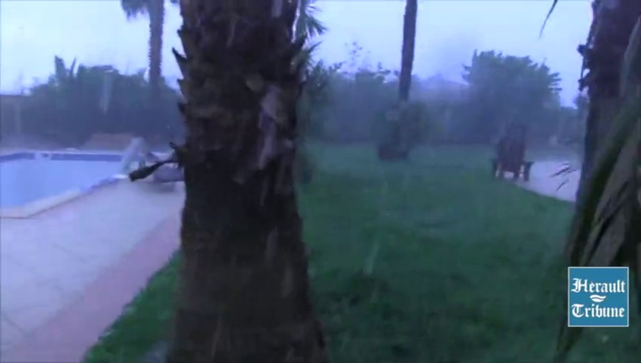 AGDE - 2014 - L'ORAGE DE GRELE du  13 JUIN 2014 - 17 h 30 AGDE