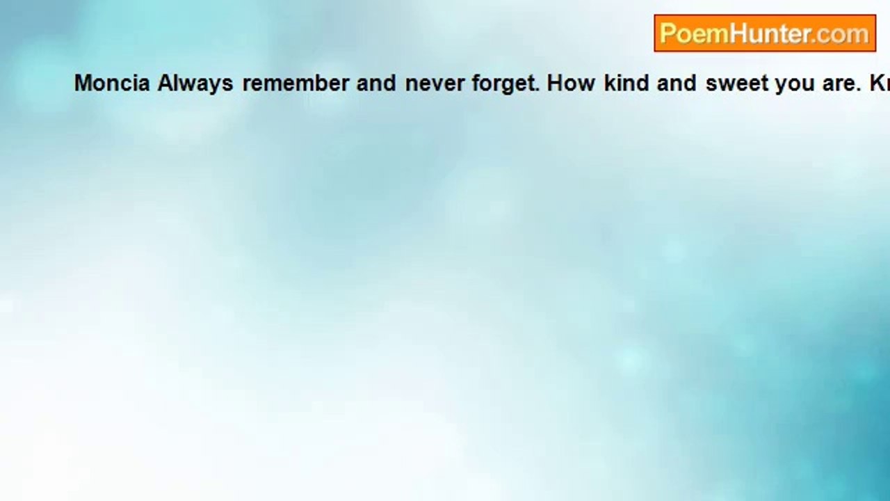 Susie Sunshine - Moncia Always remember and never forget