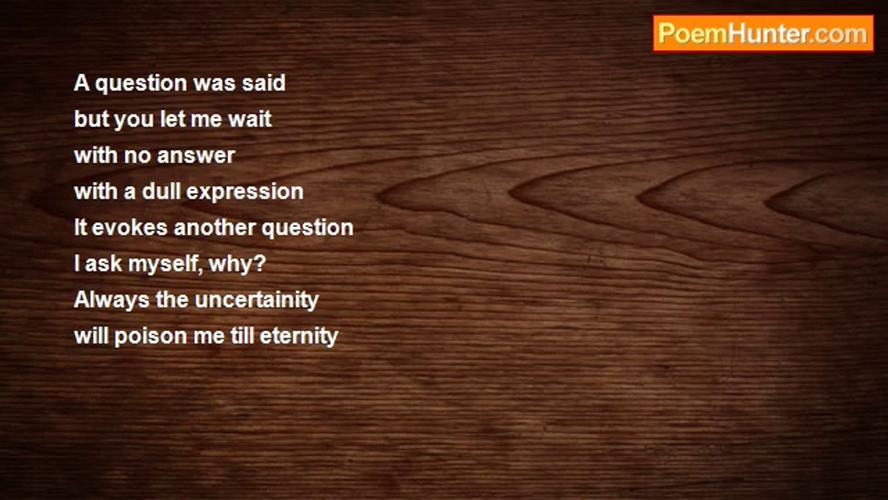 Susi Slange - Unanswered Question
