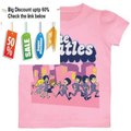 Best Deals Kiditude Beatles Beatlemania Run Girly Toddler T-Shirt, Pink Review