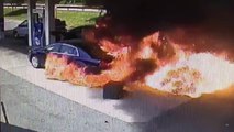 Cop save unconscious driver from a car on fire! Hero of the day...