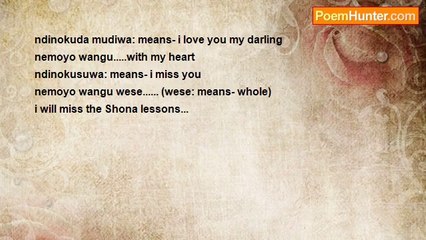 LLM Mbatha - the Shona lessons