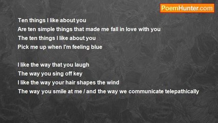 Colin Coplin - Ten Things I Like About You