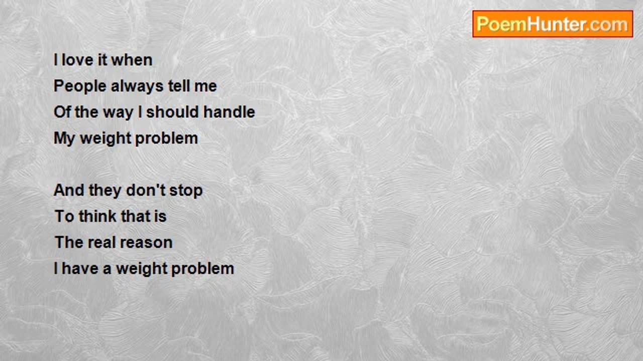 Jerry Abrahamson - My Weight Problem