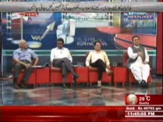 Beyond HeadLines (Karachi Hamla, Kya Ab Talbaan Se Muzakrat Ho Ge ??) 13 June 2014 Part-2