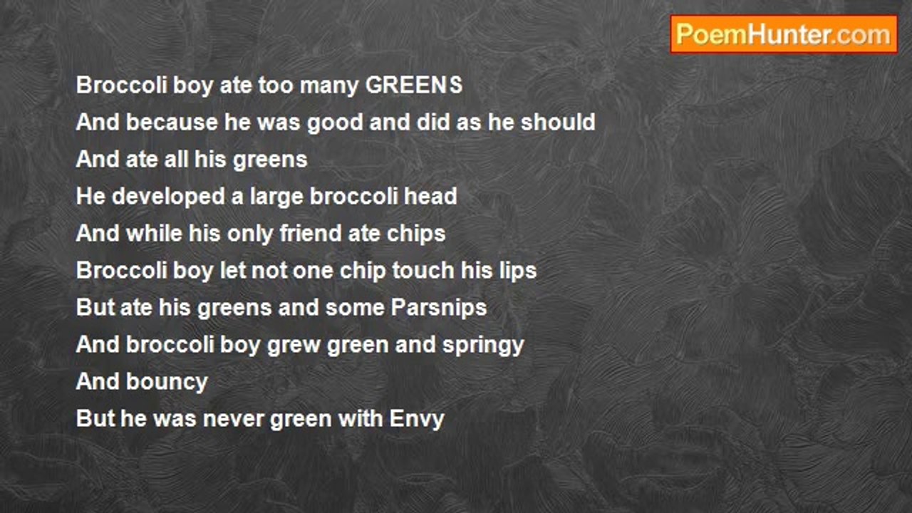 yvette smith - Broccoli Boy