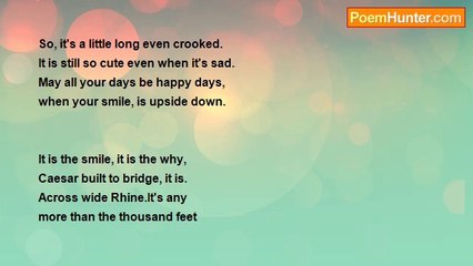 Is It Poetry - Smiling at you