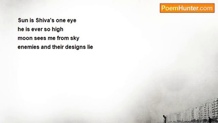 elangovan selvapperumal - Sun is  Shiva's one eye