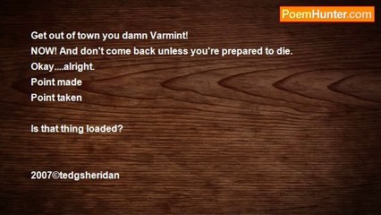 Ted Sheridan - A Knife In A Gunfight