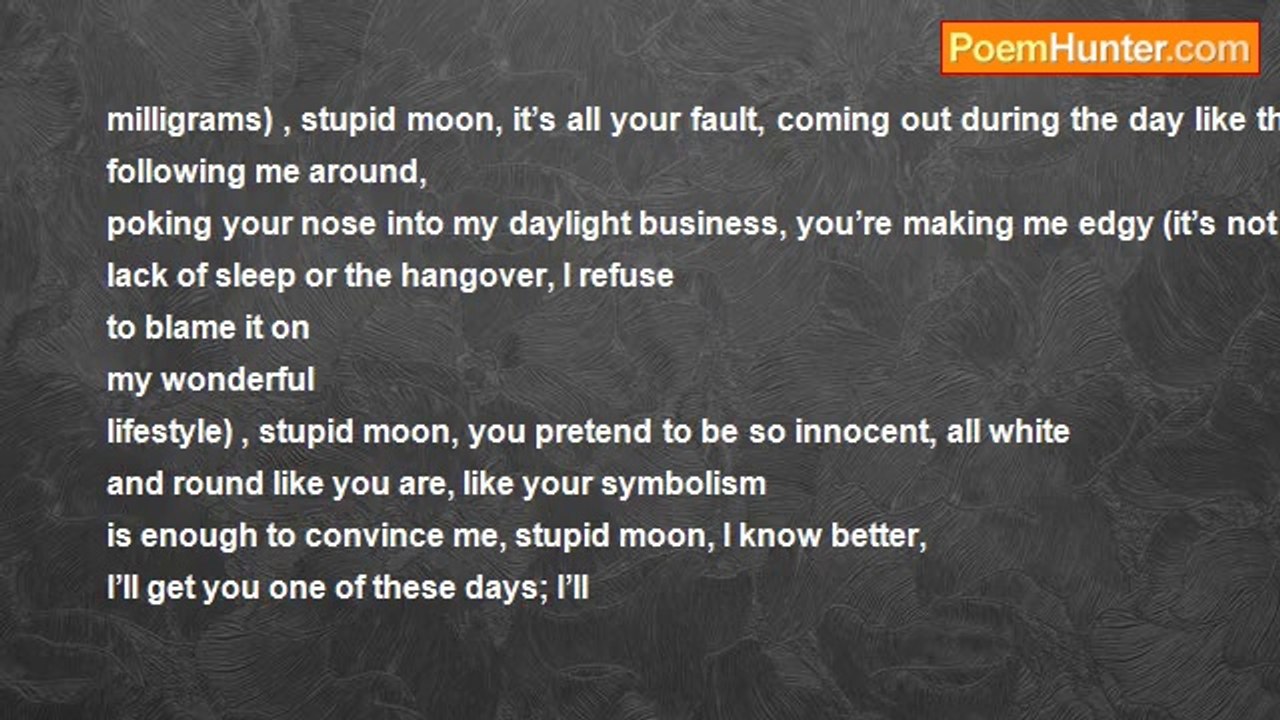 John Dempsey - Stupid moon