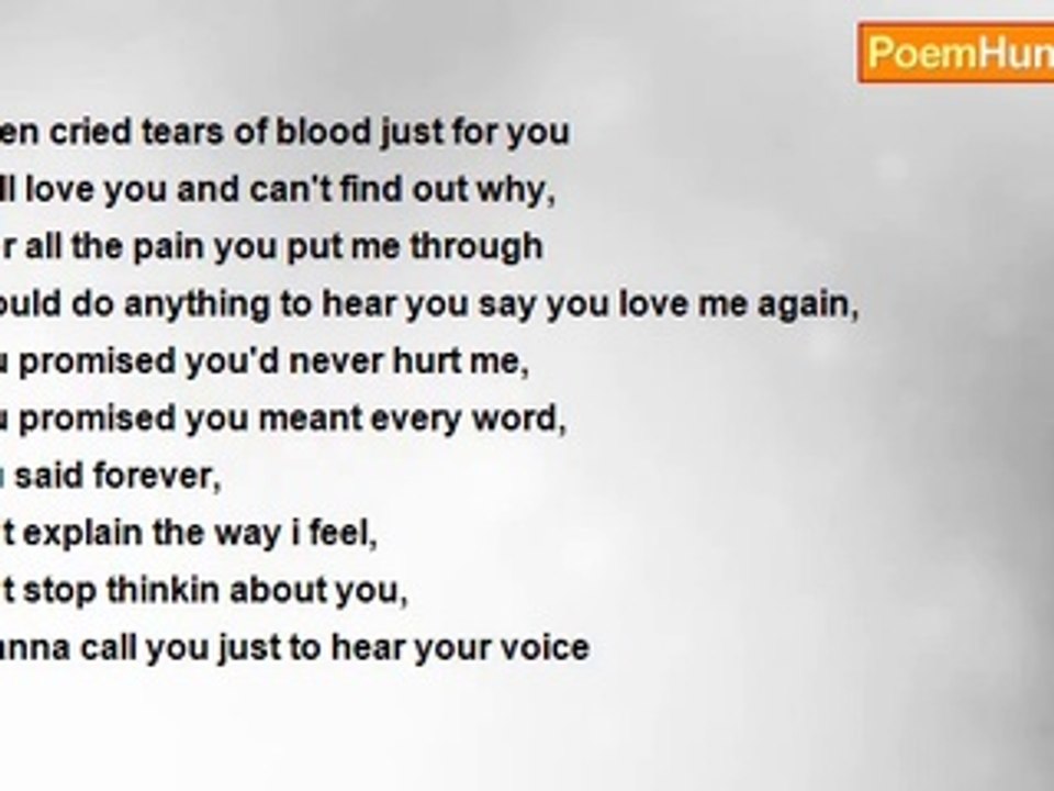 Gotham BlackRose - pain & tears of blood....