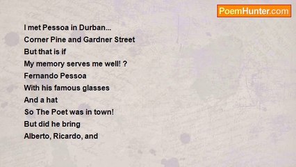 LLM Mbatha - I Met Pessoa in Durban...