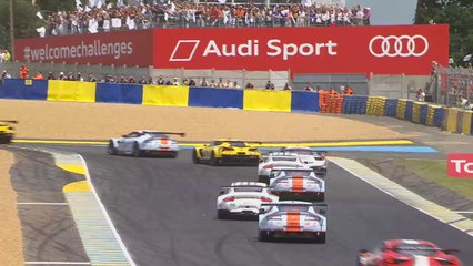 24 Heures du Mans 2014: le départ de la catégorie GT