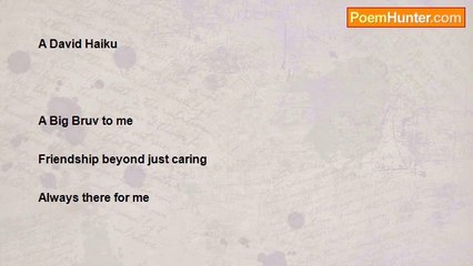 JoJo Bean - (09)  A David Haiku