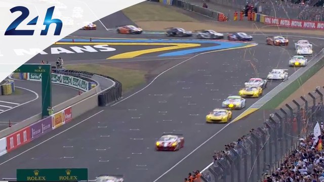 24 Heures du Mans 2014: le départ de la catégorie GT