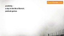 Chris Gardner - 'Dr Bonch' Haiku