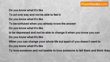 silent for ever more - Do you know me.