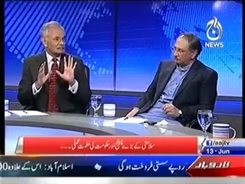 Live with Talat - 13 June 2014 - Salamti Ki Bade Challenge Or Hukumat Ki Hikmat e Amli..- 13th June