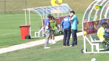 Fred é zoado e arrastado por Neymar e Marcelo em treino