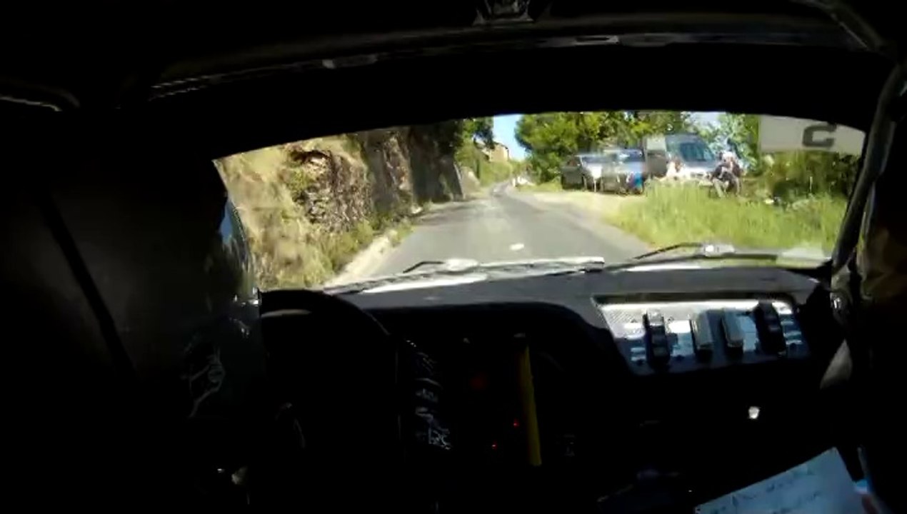 camera embarquee chantelauze - sivard 306 f214 es2 le pompidou rallye de lozere 2014