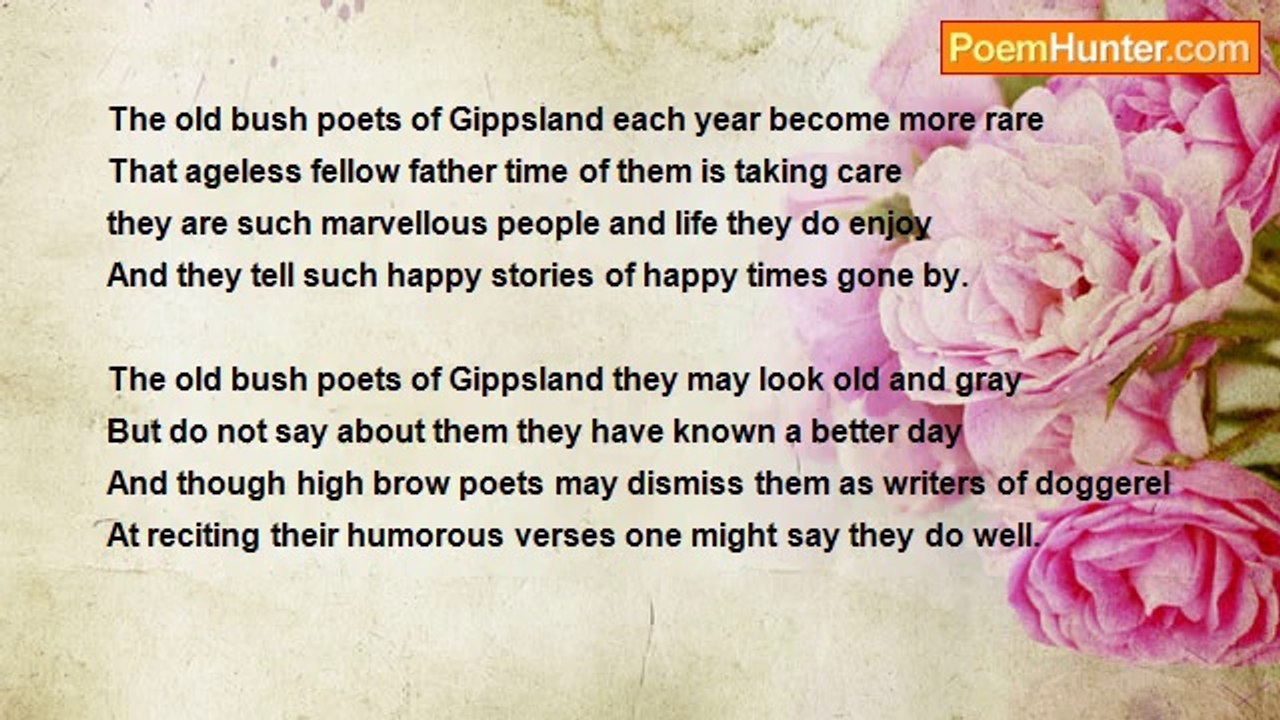 Francis Duggan - The Old Bush Poets Of Gippsland