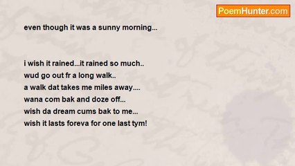 Zuhaib Malik - Wish it was not a dream!