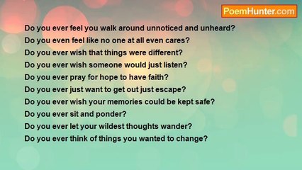 STEPHANIE MCGRATH - Do you ever?