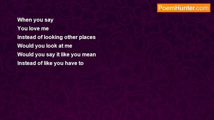 bianca briones - When You Say