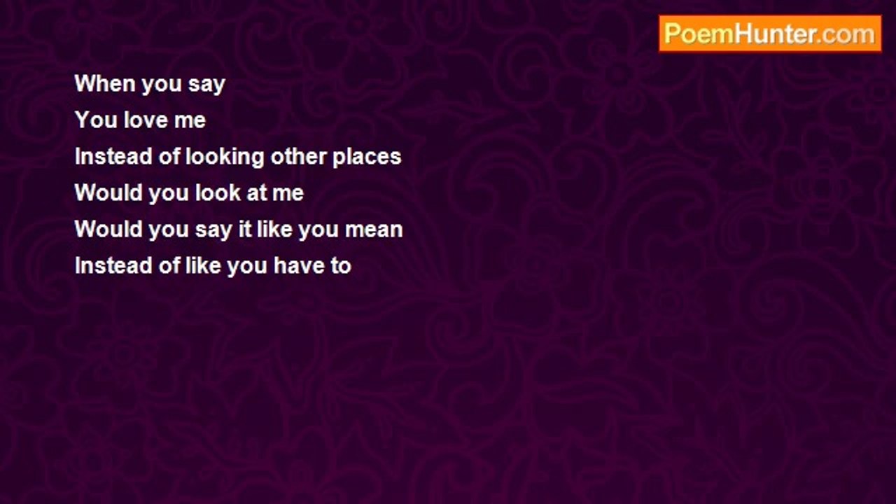bianca briones - When You Say