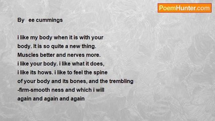 Meg Birt - I like My Body When it Is With Your Body