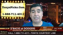 MLB Pick LA Dodgers vs. Arizona Diamondbacks Odds Prediction Preview 6-14-2014