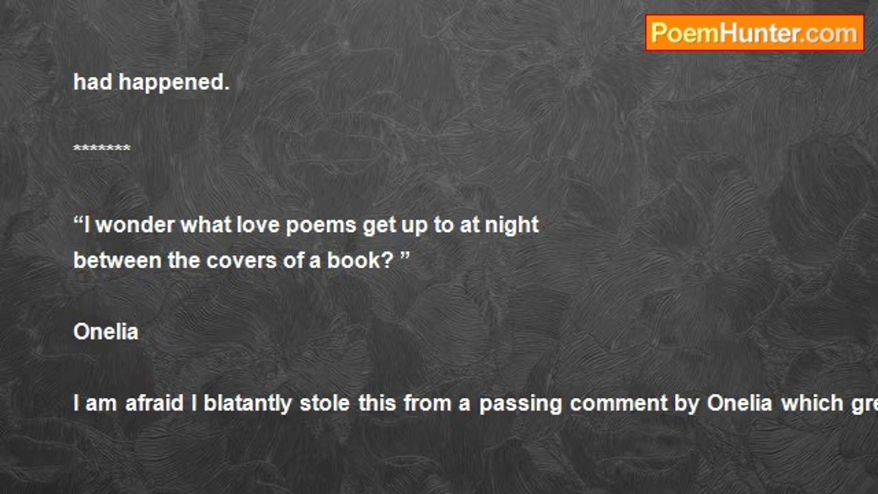 Dónall Dempsey - SO THAT’S WHAT THEY GET UP TO! (for Onelia)