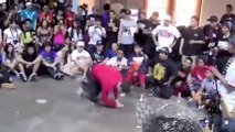 Un adulte qui se fait défoncer par un enfant (battle de break dance )