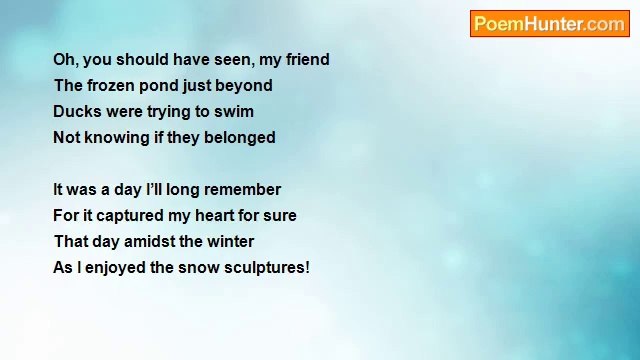 Marilyn Lott - Snow Sculptures