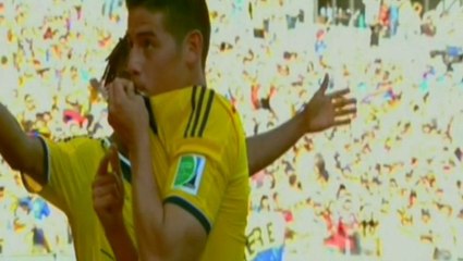 الهدفين الثاني والثالث لكولومبيا في مرمى اليونان