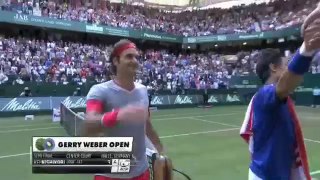 Federer Doesn't Realize He Won Halle Match